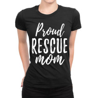 Rescue Mom Animal Lovers Tee Shelter Dog Cat Love Sweatshirt Ladies Fitted T-shirt | Artistshot