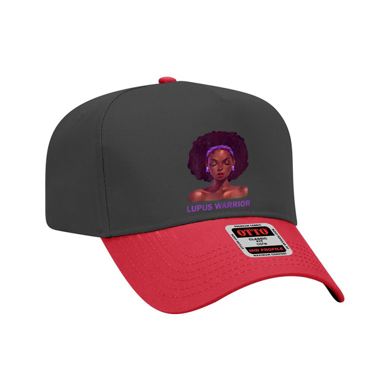 Womens Afro African American Black Woman Lupus Warrior Adjustable Baseball Cap | Artistshot