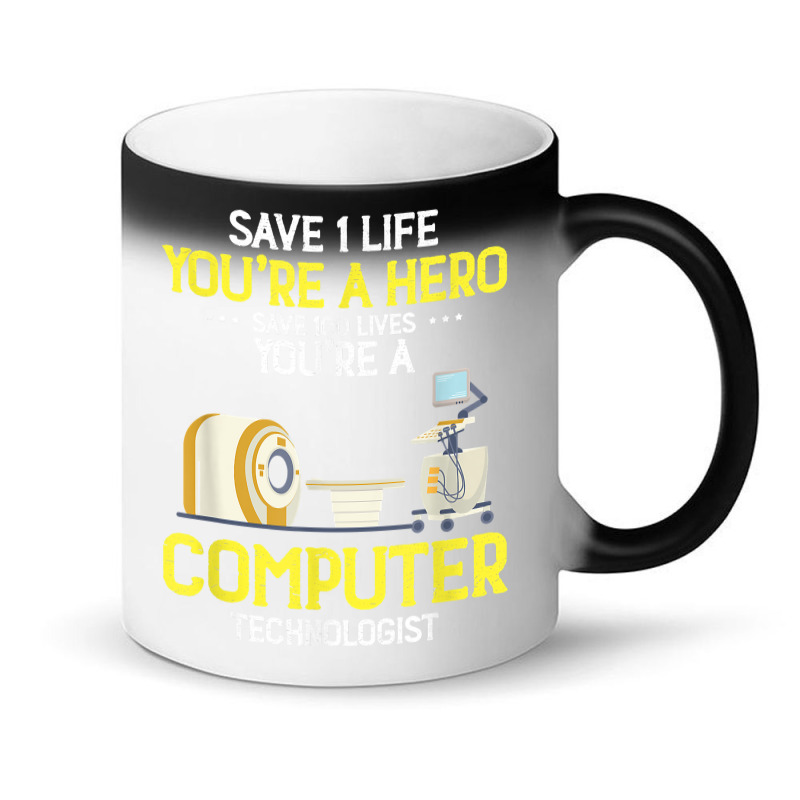 Live Saver Hero Xray Radiologic Computer Technologist Dad T Shirt Magic Mug | Artistshot