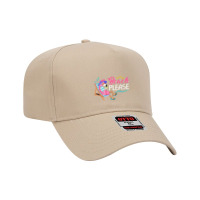 Flamingo Beach Please Flamingo Drinking Lover Summer Vacation Adjustable Baseball Cap | Artistshot