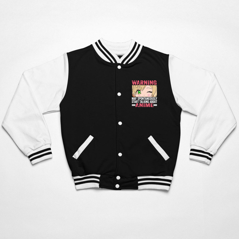 Start Talking About Girl Anime Bomber Jacket | Artistshot