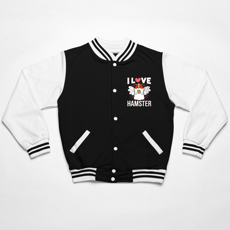 I Love Hamster Bomber Jacket by atereabag | Artistshot