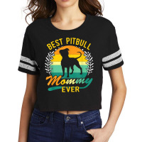 Retro Vintage Best Pitbull Mommy Ever T Shirt Scorecard Crop Tee | Artistshot