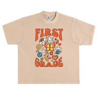 First Grade Teacher Retro Groovy 1st Grade Teacher Teams T Shirt Urban Heavy T-shirt | Artistshot