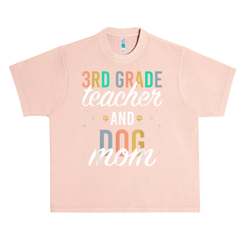 Third Grade Teacher Dog Mom Back To School 3rd Grade Squad T Shirt Urban Heavy T-shirt | Artistshot