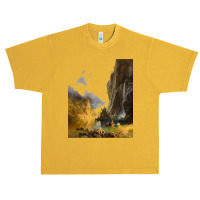 Famous Paintings T  Shirt Indians Spear Fishing By Albert Bierstadt. T Urban Heavy T-shirt | Artistshot