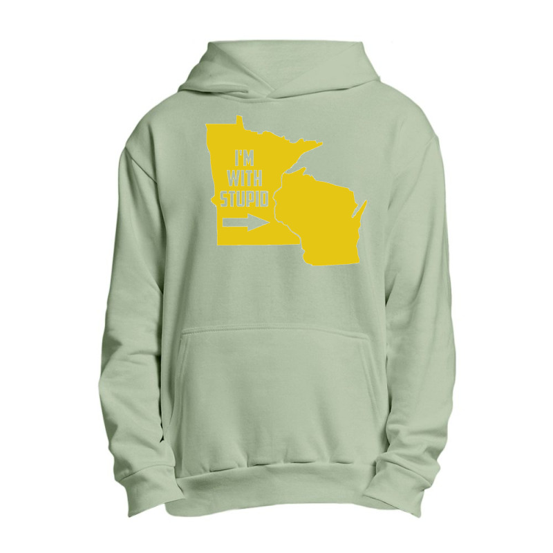 Minnesota I'm With Stupid Urban Pullover Hoodie | Artistshot