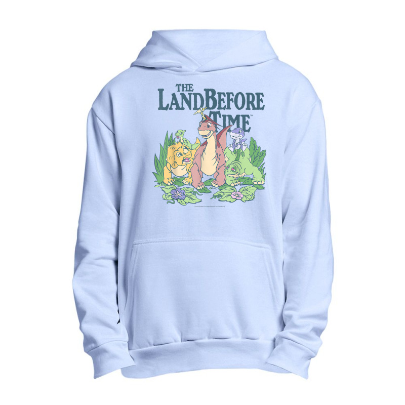 Land Before Time Pastel Dinosaur Friends T Shirt Urban Pullover Hoodie | Artistshot