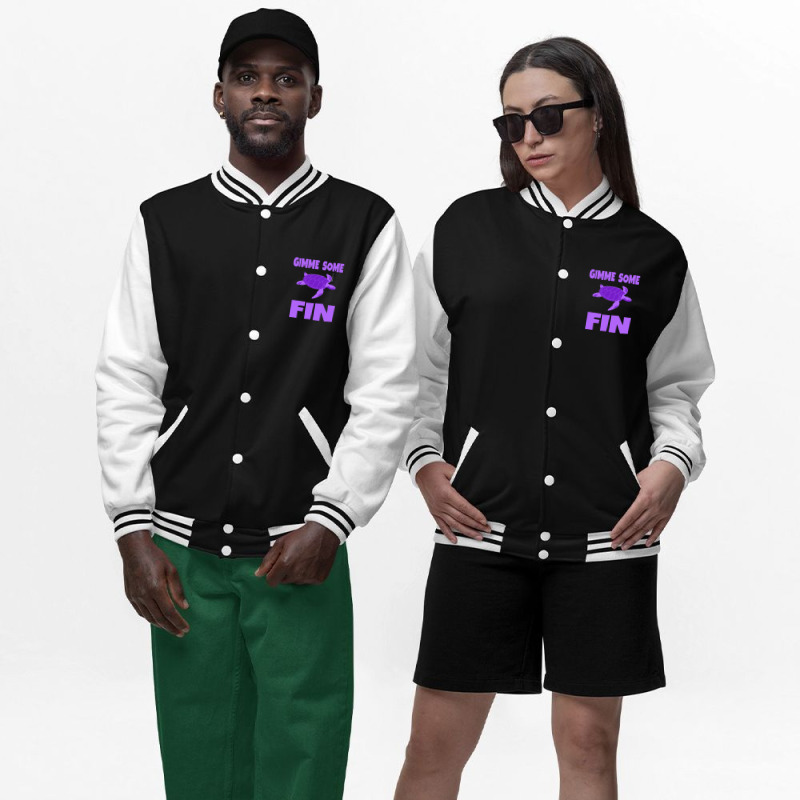 Gimme Some Fin Bomber Jacket | Artistshot