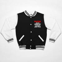 Pastor Hardcore Devil Stomping Ninja Job Title T Shirt Bomber Jacket | Artistshot