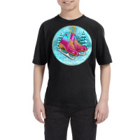 Ice Skate Christmas Youth Tee | Artistshot