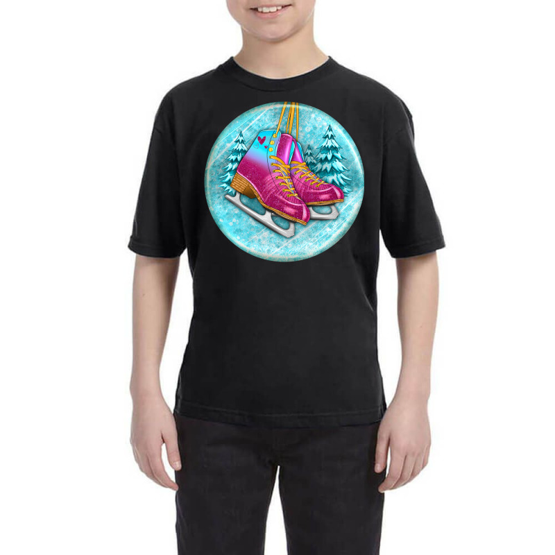 Ice Skate Christmas Youth Tee by Christmas Ornament Shop | Artistshot