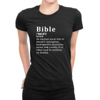 Atheist Bible Definition Ladies Fitted T-shirt | Artistshot