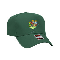 Parrots Drinking Margarita Tropical Vacation Macaws Birds T Shirt Adjustable Baseball Cap | Artistshot