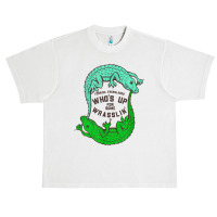 Up For Some Wrasslin' Funny Alligators Urban Heavy T-shirt | Artistshot