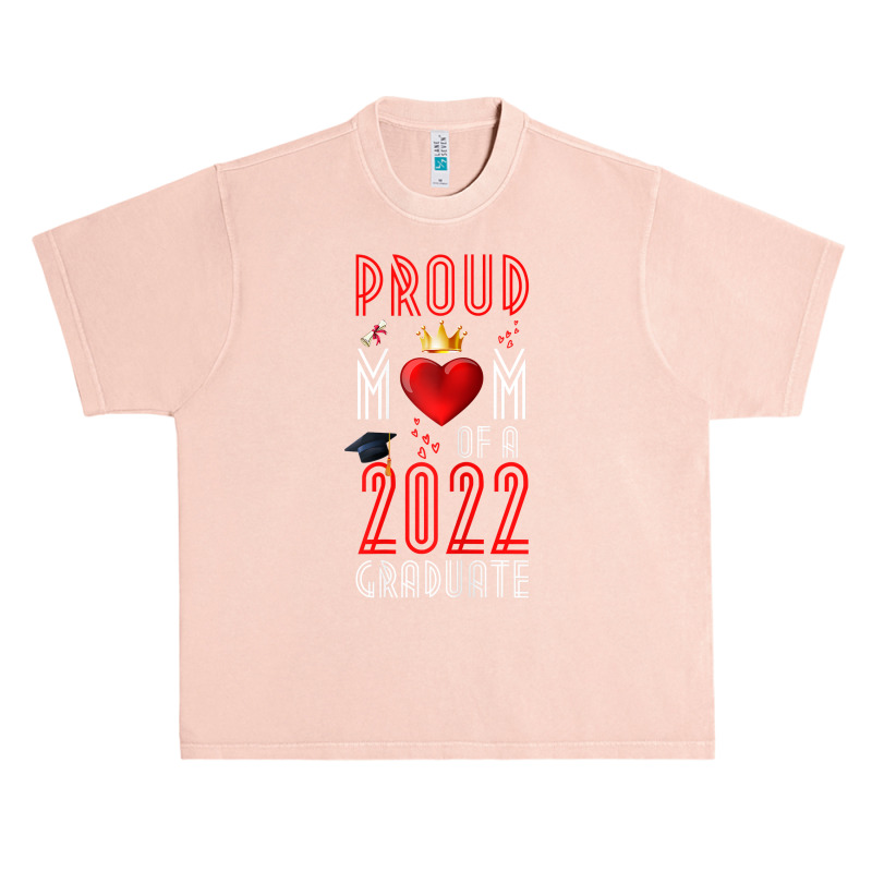 Womens Proud Mom Of A 2022 Graduate Graduation 2022 Mother Red T Shirt Urban Heavy T-shirt | Artistshot