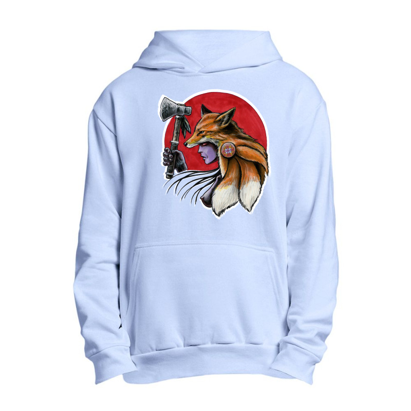 T Shirt Warrior Fox Woman Urban Pullover Hoodie | Artistshot