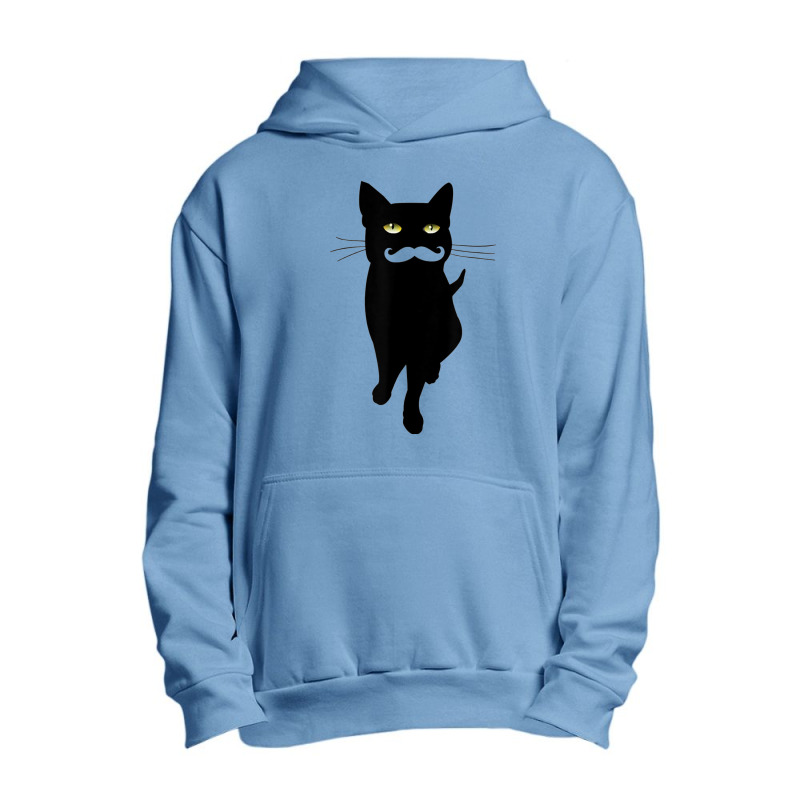 Moustache Cat Urban Pullover Hoodie | Artistshot