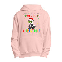 Xmas Light Panda Design Matching Christmas Pajama T Shirt Urban Pullover Hoodie | Artistshot