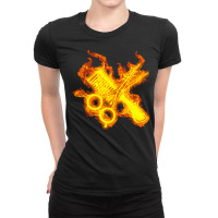 Hairdresser T  Shirt Fire Hairdresser Scissors And Comb T  Shirt Ladies Fitted T-shirt | Artistshot