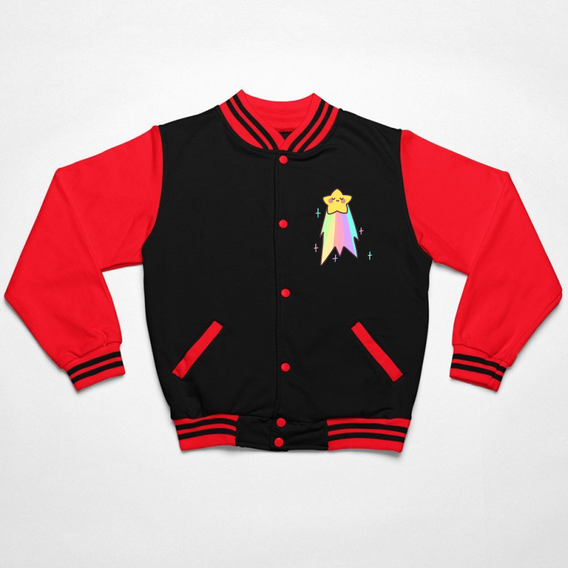 Rainbow Shooting Star Bomber Jacket | Artistshot