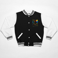 Autism Awareness Special Ed Teacher Asl Sign Language Bomber Jacket | Artistshot