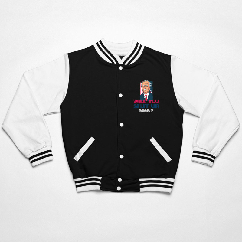 Will You Shut Up Man Biden Debate Quotemen's Bomber Jacket | Artistshot