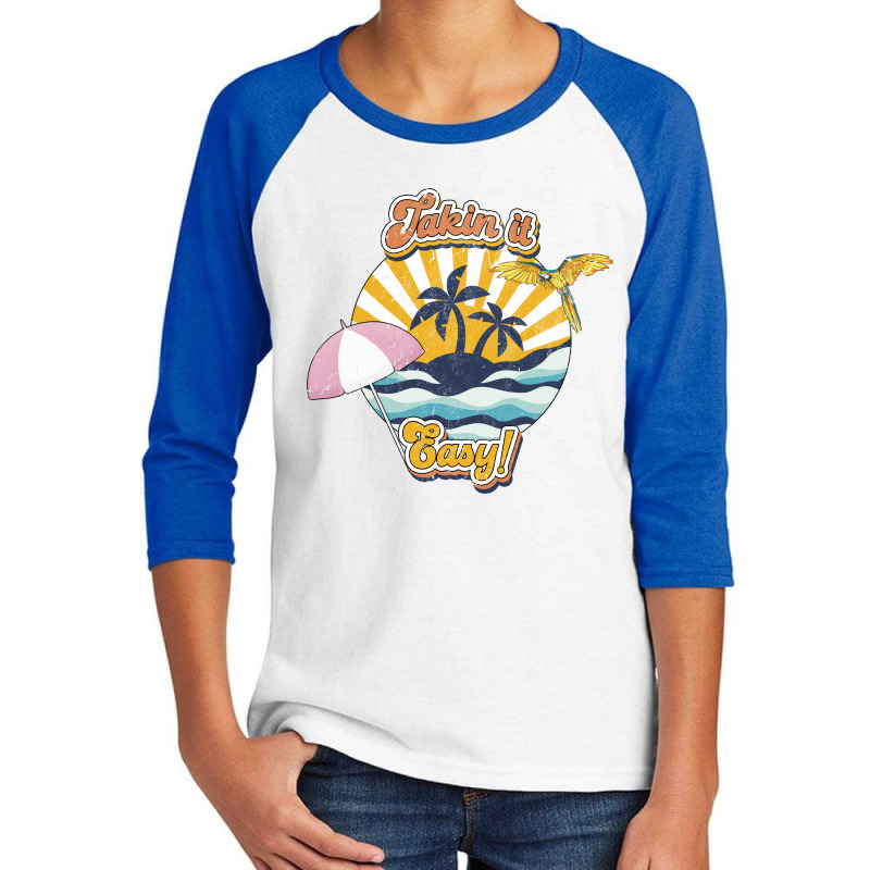 Takin It Easy - Summer Vacation Youth 3/4 Sleeve by Inspired Images | Artistshot