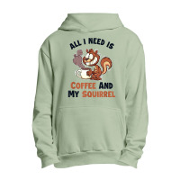 Coffee And My Squirrel Eastern Gray Japanese Fox Squirrel T Shirt Urban Pullover Hoodie | Artistshot