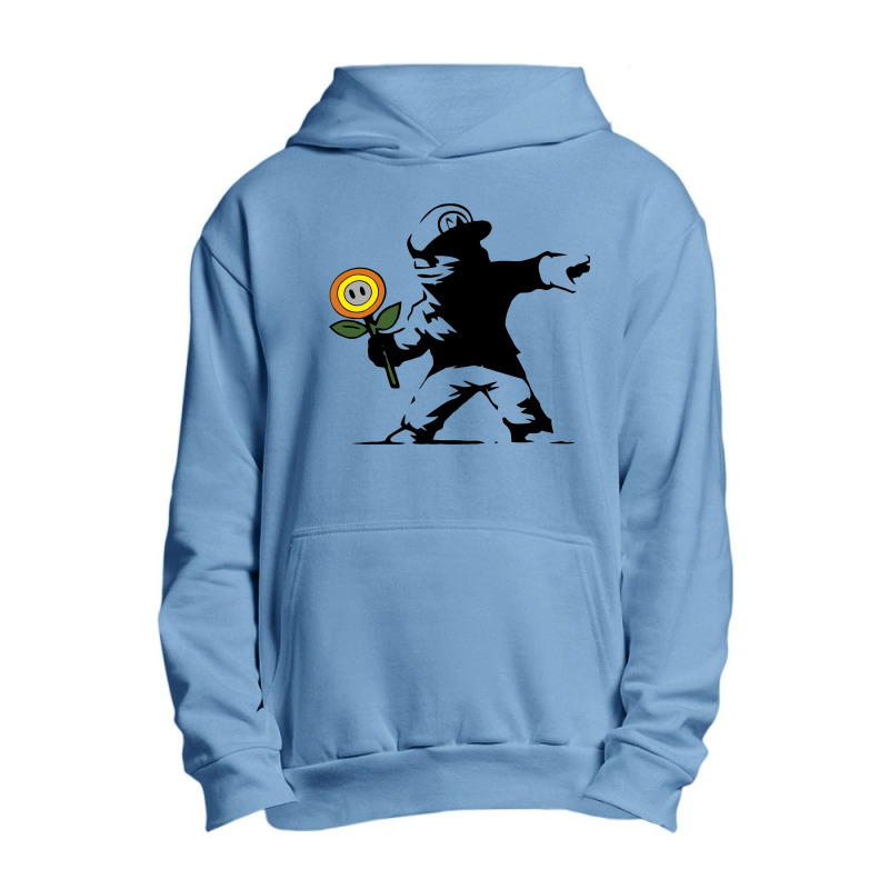 Banksy Flower Urban Pullover Hoodie | Artistshot