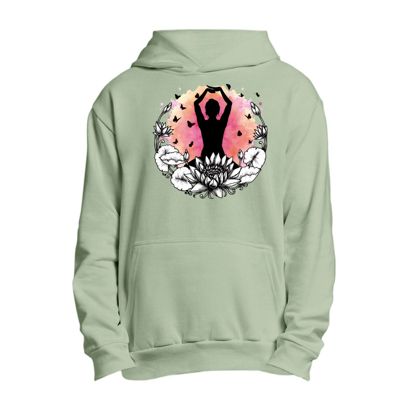 Meditation Yoga T Shirtmeditation And Yoga T Shirt (5) Urban Pullover Hoodie | Artistshot