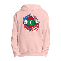 Maldives Flag American Proud Of My Maldivian Heritage T Shirt Urban Pullover Hoodie | Artistshot