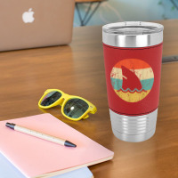 Shark Fin Retro Style Shark T Shirt Leatherette Tumbler | Artistshot