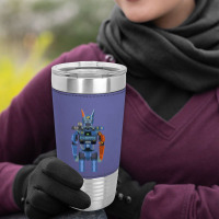 Chappie Flat Fanart Leatherette Tumbler | Artistshot