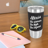 Alexis The Woman Myth Legend Personalized Name Birthday T Shirt Leatherette Tumbler | Artistshot