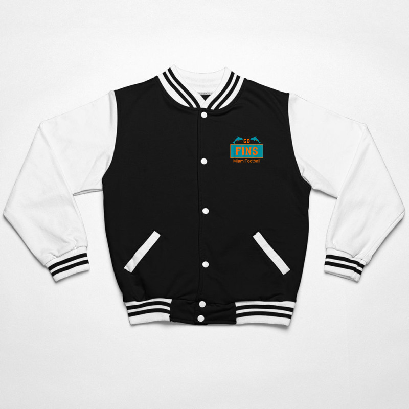 Fins Miami Florida American Football Dolphin Elements Animal Bomber Jacket | Artistshot