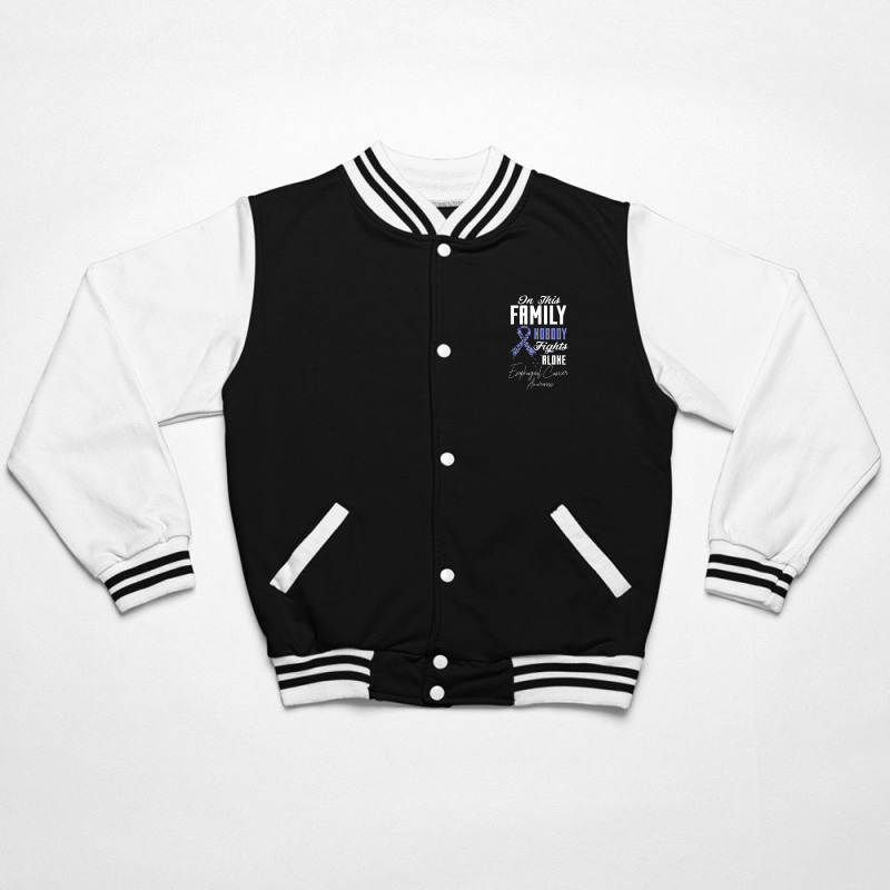 Esophageal Cancer In This Family Nobody Fights Alone Bomber Jacket by yuyurumpung | Artistshot