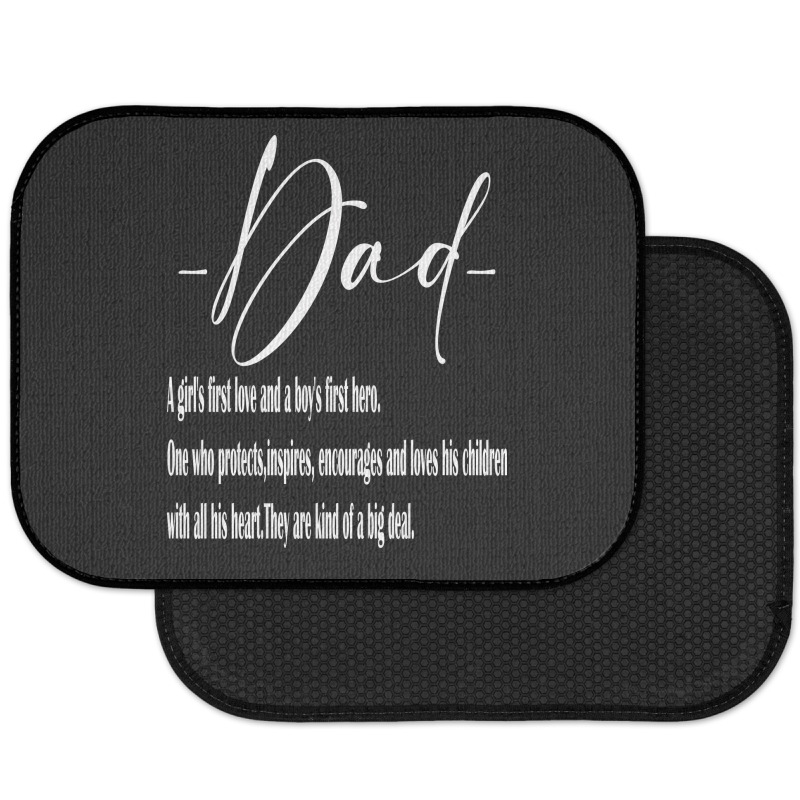 Dad,fathers Day White Rear Car Mat | Artistshot