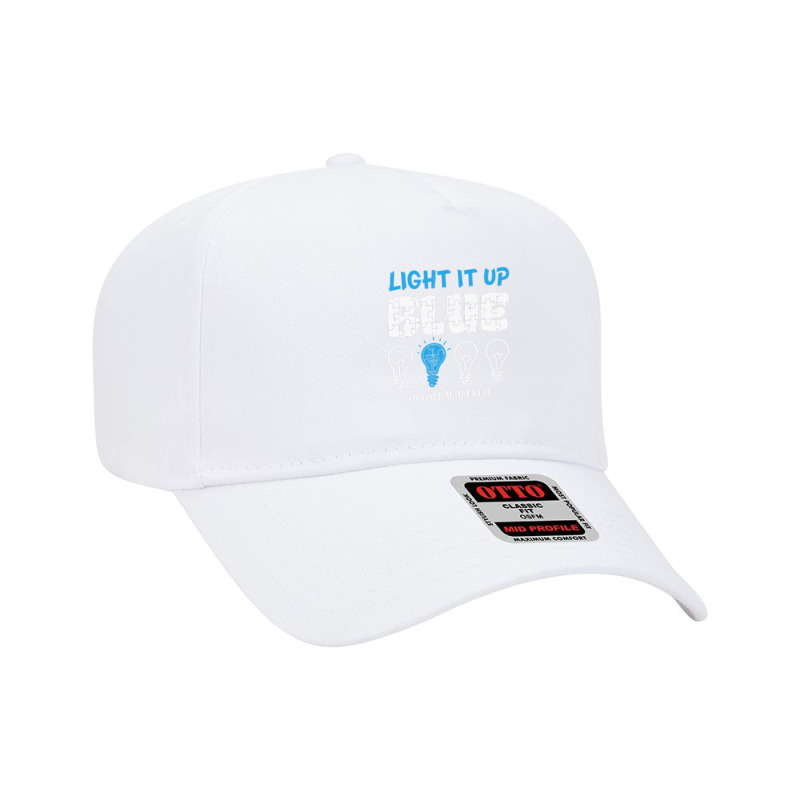 Autism Awareness Light It Up Blue Adjustable Baseball Cap by JaralJiron | Artistshot