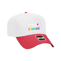 Mi Corazon Late En Dos Idiomas, Bilingual Spanish Teacher Adjustable Baseball Cap | Artistshot