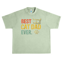 Vintage Best Cat Dad Ever T Shirt Cat Daddy Gift T Shirt Urban Heavy T-shirt | Artistshot