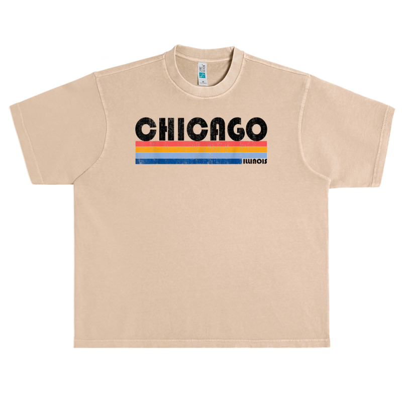 Vintage 1980s Style Chicago, Il T Shirt Urban Heavy T-shirt | Artistshot