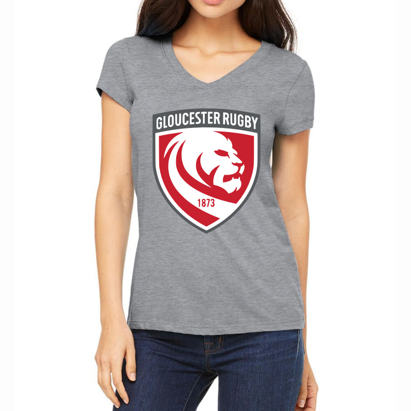 Gloucester Rugby Women's V-Neck T-Shirt by hary shop | Artistshot