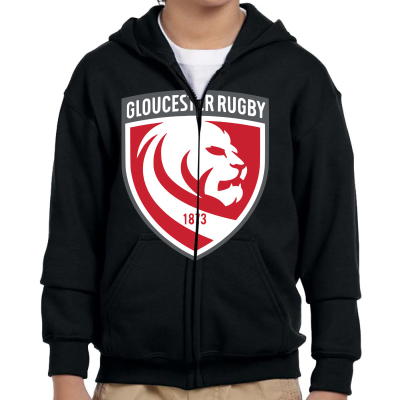 Gloucester Rugby Youth Zipper Hoodie by hary shop | Artistshot