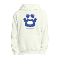 Sporty Panda Meditating In Yoga Pose Meditation Premium Urban Pullover Hoodie | Artistshot