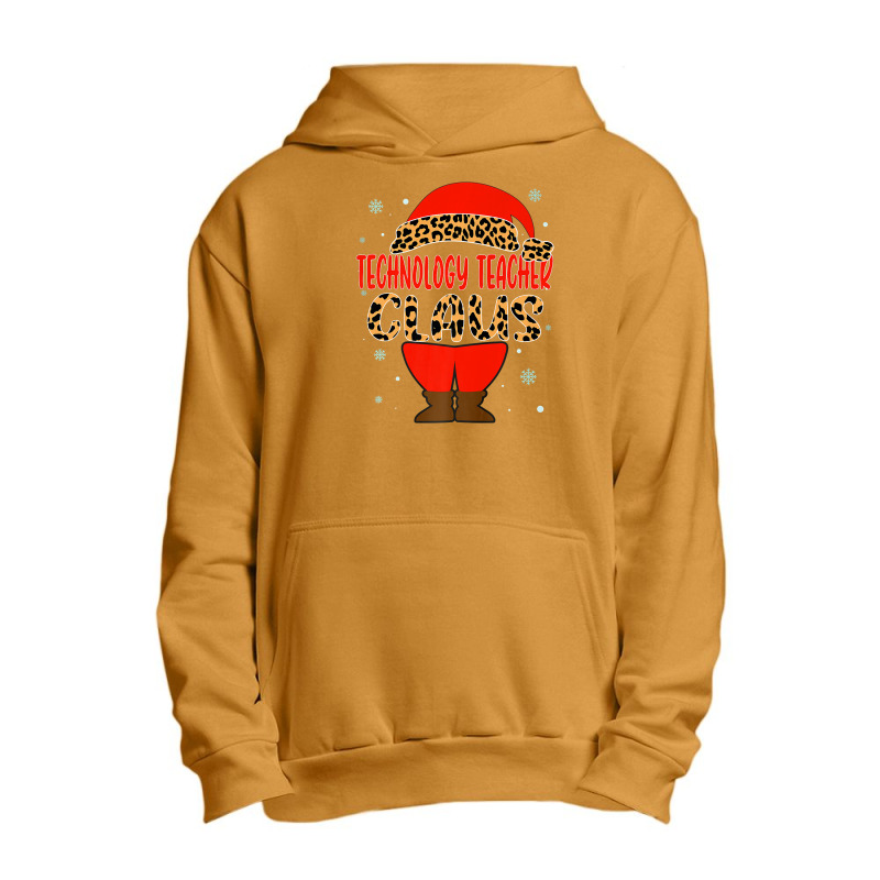 Technology Teacher Claus Christmas Santa Hat Pajamas Xmas Premium T Sh Urban Pullover Hoodie by Mark_Liegerot | Artistshot