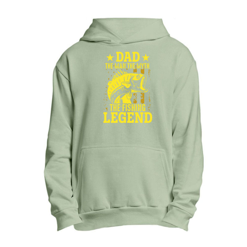 Dad The Fishing Legend Urban Pullover Hoodie | Artistshot