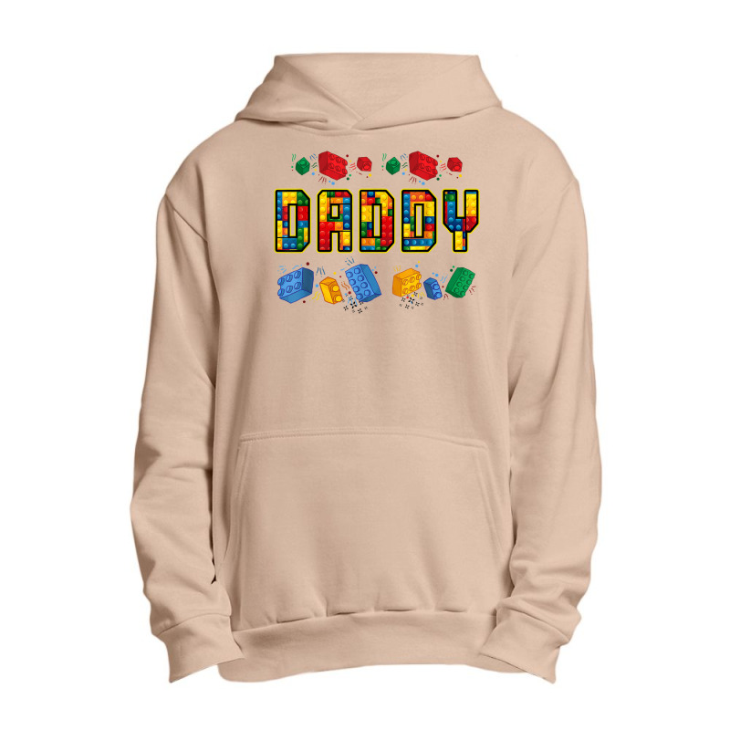 Daddy Brick Builder Funny Blocks Master Builder Dad Urban Pullover Hoodie | Artistshot