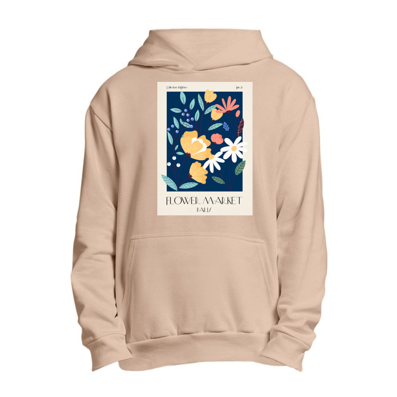 Flower Market Paris Urban Pullover Hoodie by Mabel L | Artistshot