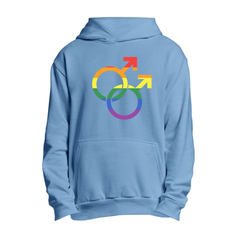 Linked Mars Symbol Gay Pride Urban Pullover Hoodie by GrahamWalsh | Artistshot